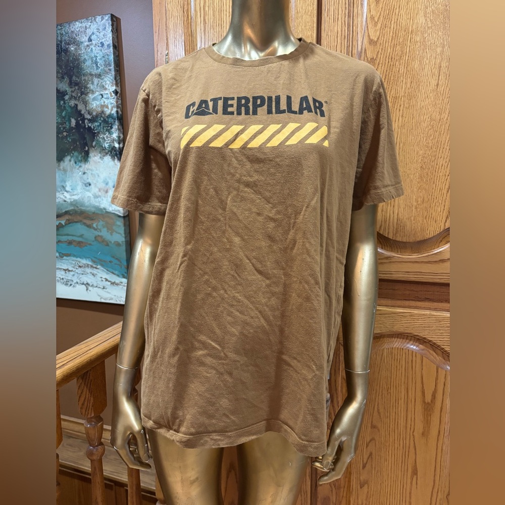 Caterpillar Tan Apparel with Logo